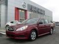 2010 Ruby Red Pearl Subaru Legacy 2.5i Sedan  photo #1