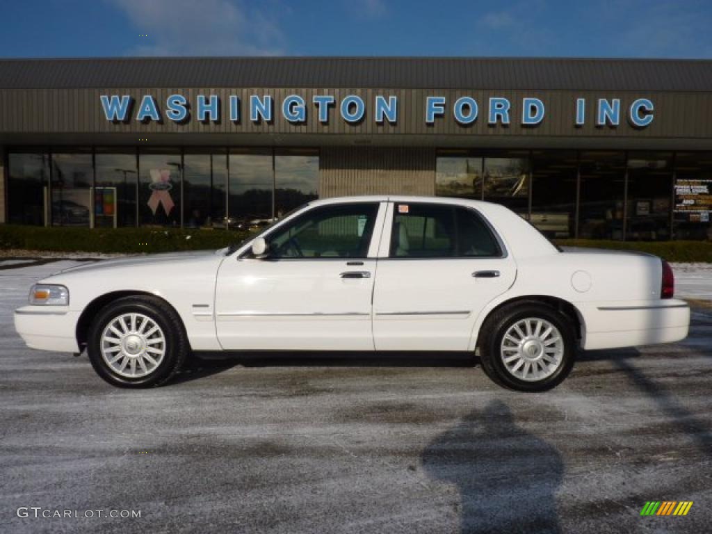 2010 Grand Marquis LS Ultimate Edition - Vibrant White / Medium Light Stone photo #1