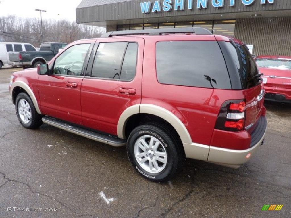 Sangria Red Metallic 2010 Ford Explorer Eddie Bauer 4x4 Exterior Photo #41137475