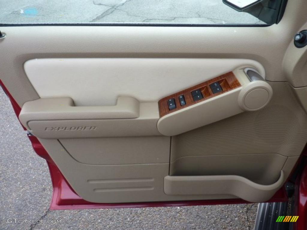 2010 Ford Explorer Eddie Bauer 4x4 Camel Door Panel Photo #41137627