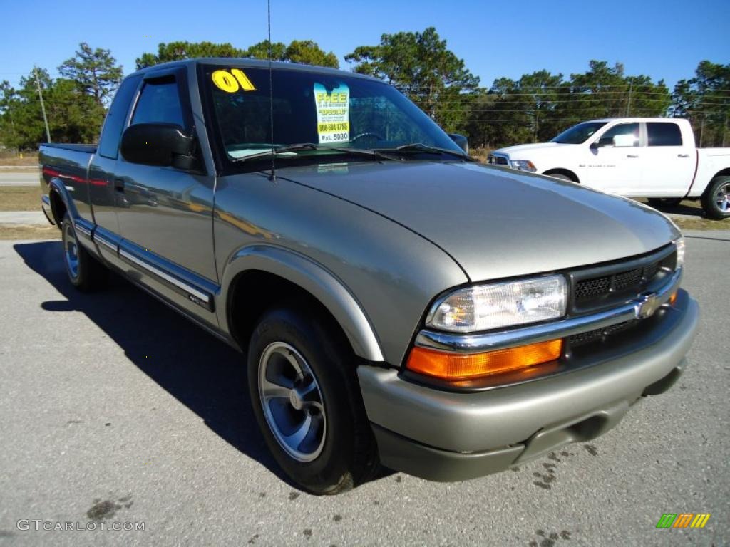 Light Pewter Metallic 2001 Chevrolet S10 LS Extended Cab Exterior Photo #41138083