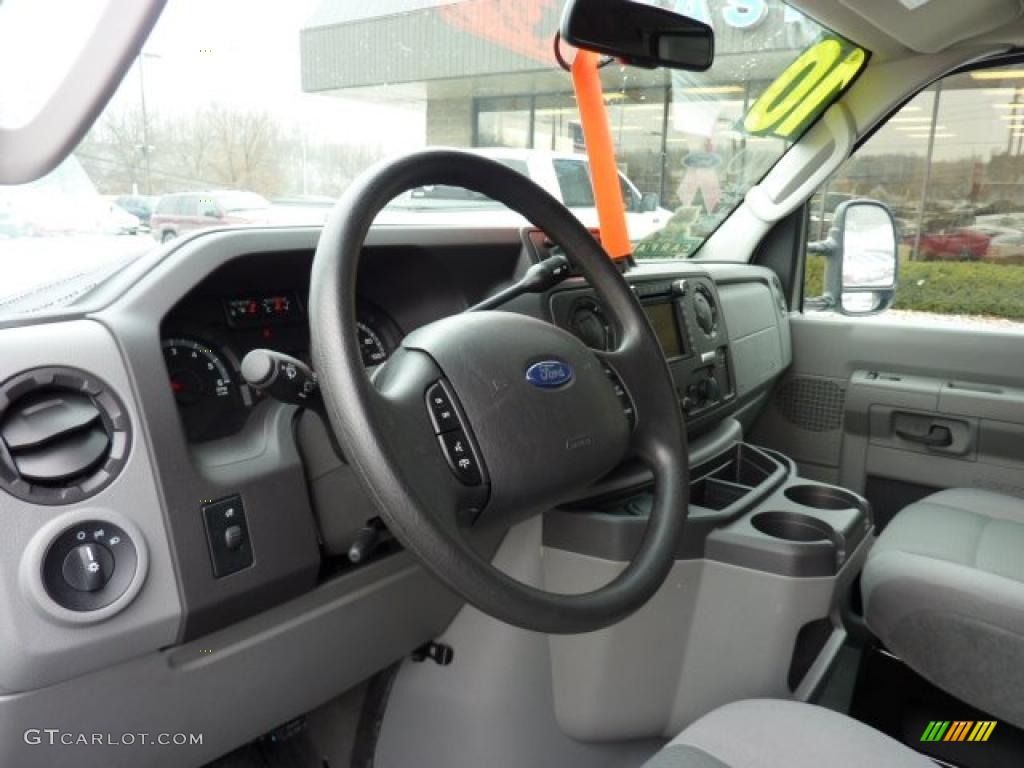 Medium Flint Interior 2010 Ford E Series Van E350 Cargo Photo #41138559