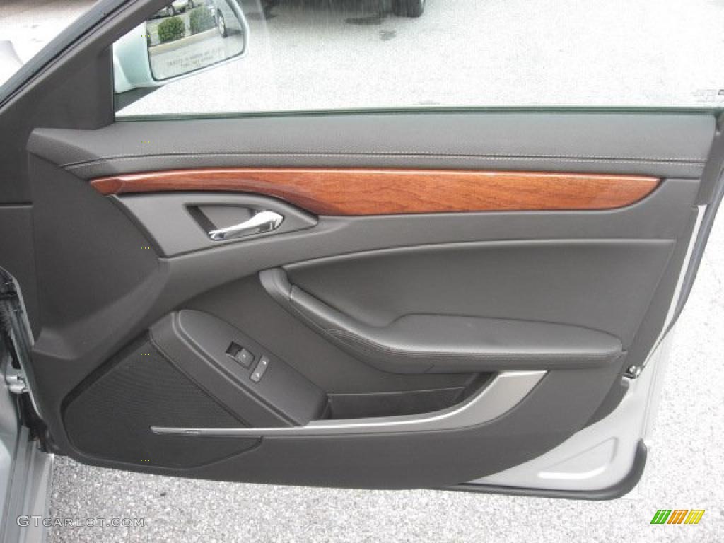 2009 Cadillac CTS Sedan Ebony Door Panel Photo #41138831