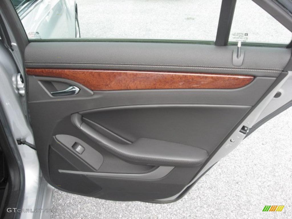 2009 Cadillac CTS Sedan Ebony Door Panel Photo #41138847