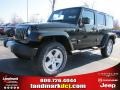 2011 Natural Green Pearl Jeep Wrangler Unlimited Sahara 4x4  photo #1