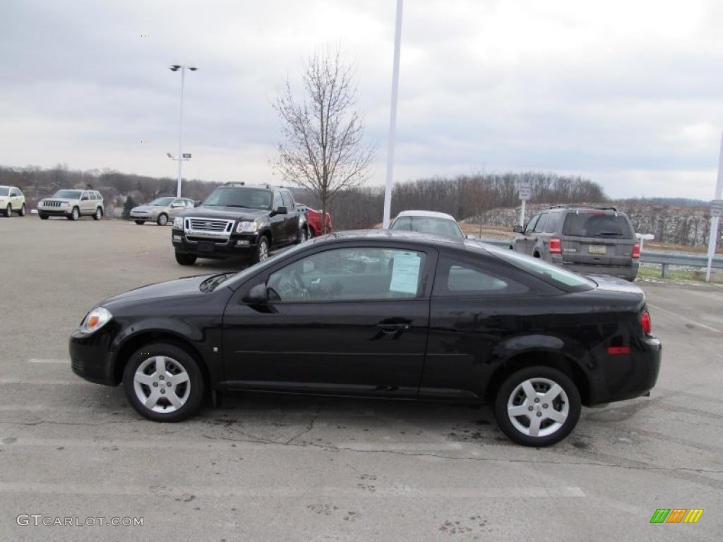 2007 Cobalt LS Coupe - Black / Gray photo #6