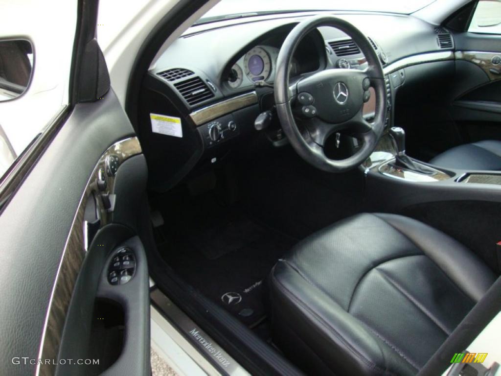 Black Interior 2007 Mercedes-Benz E 350 4Matic Sedan Photo #41145211