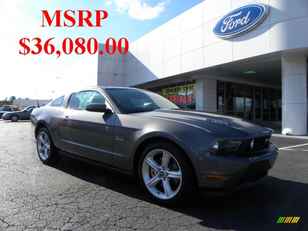 2011 Mustang GT Premium Coupe - Sterling Gray Metallic / Stone photo #1