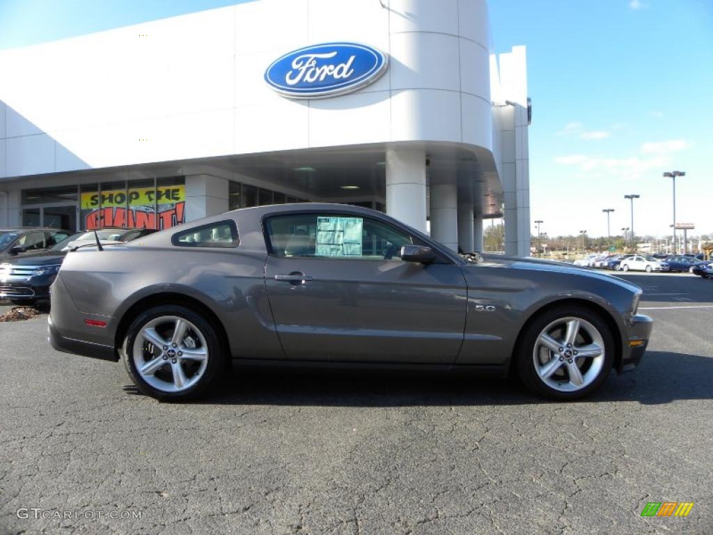 2011 Mustang GT Premium Coupe - Sterling Gray Metallic / Stone photo #2
