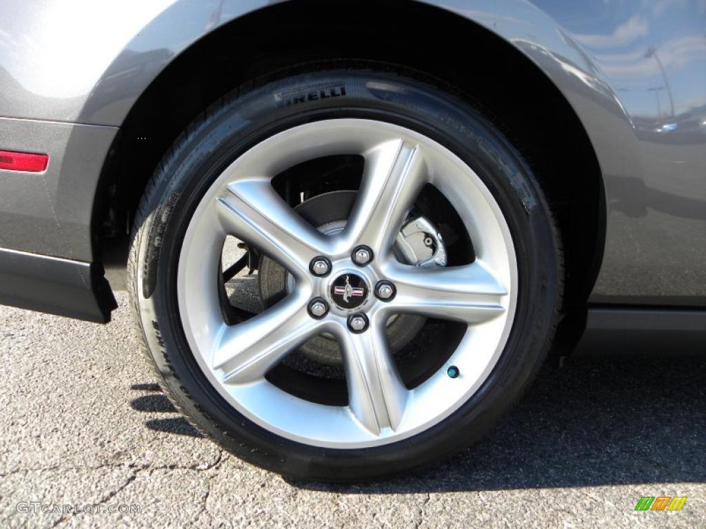 2011 Mustang GT Premium Coupe - Sterling Gray Metallic / Stone photo #11