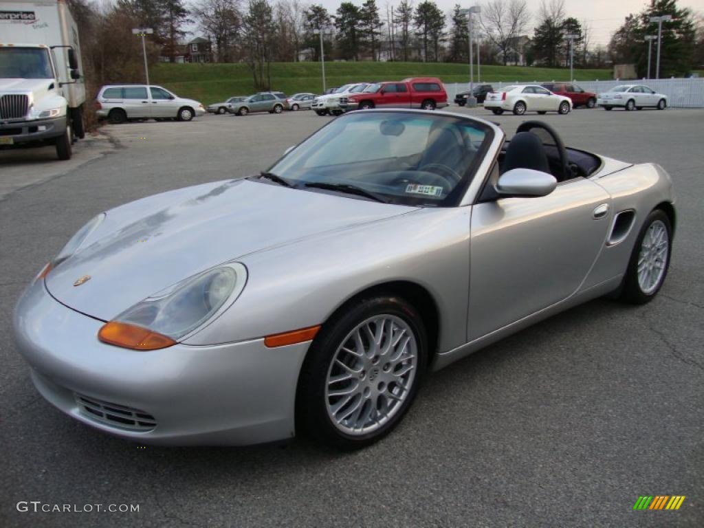 Arctic Silver Metallic 2001 Porsche Boxster Standard Boxster Model Exterior Photo #41147575