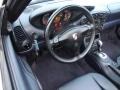 2001 Porsche Boxster Metropol Blue Interior Steering Wheel Photo