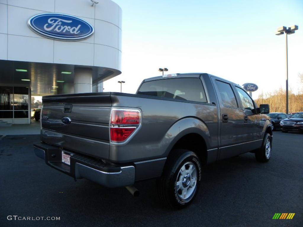 2010 F150 XLT SuperCrew - Sterling Grey Metallic / Medium Stone photo #3