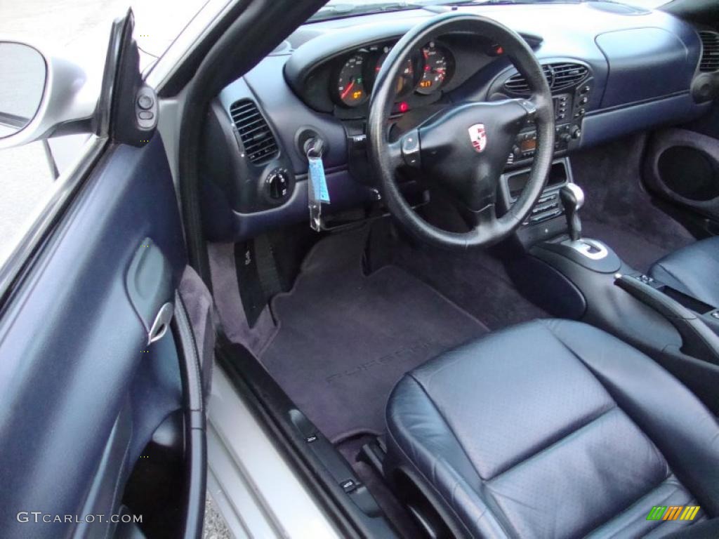 Metropol Blue Interior 2001 Porsche Boxster Standard Boxster Model Photo #41147771