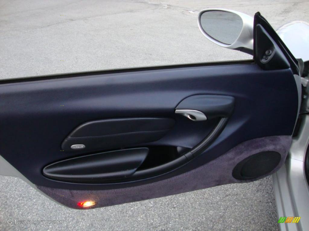 2001 Porsche Boxster Standard Boxster Model Metropol Blue Door Panel Photo #41147791