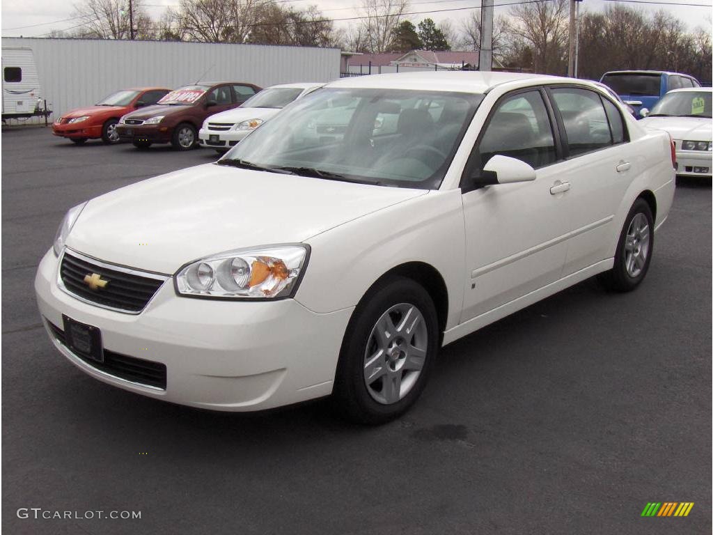 2008 Malibu Classic LT Sedan - White / Titanium Gray photo #1