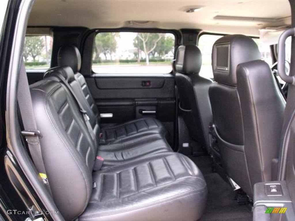 Ebony Black Interior 2007 Hummer H2 SUV Photo #41150932