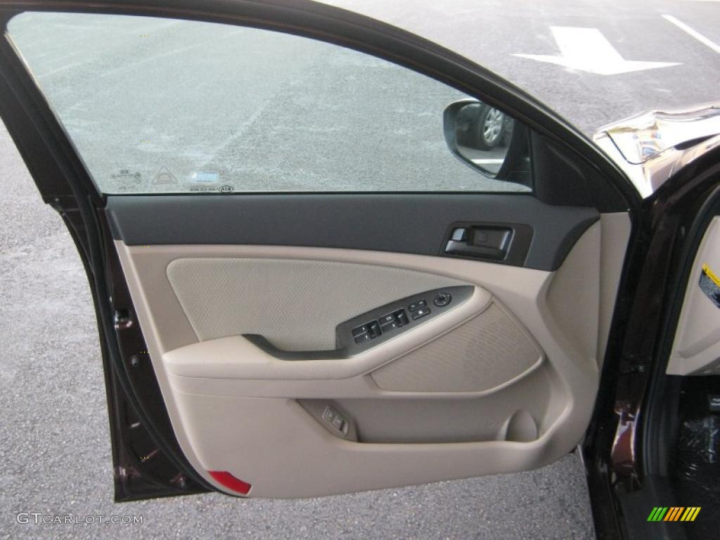2011 Kia Optima LX Beige Door Panel Photo #41150936