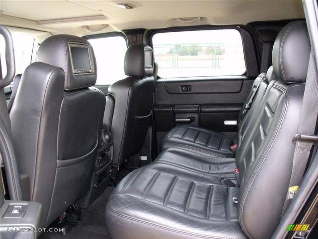 Ebony Black Interior 2007 Hummer H2 SUV Photo #41151012