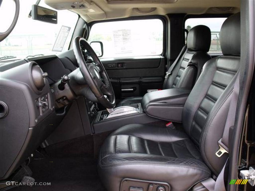 Ebony Black Interior 2007 Hummer H2 SUV Photo #41151052