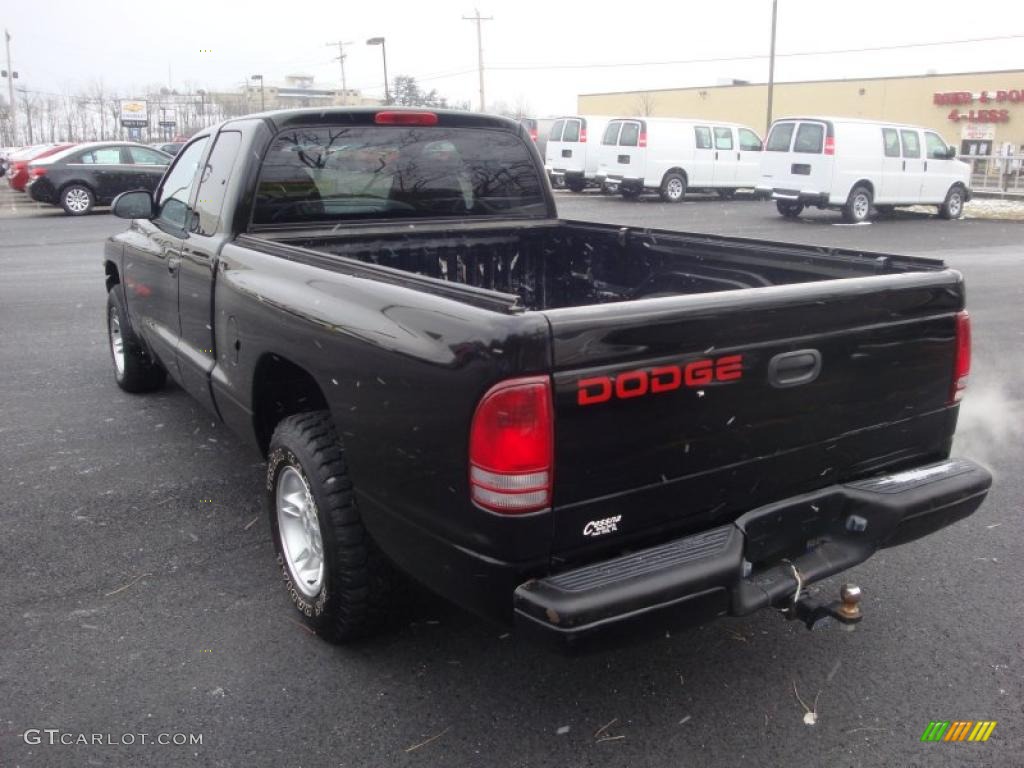 1997 Dakota Sport Extended Cab - Black / Mist Gray photo #5