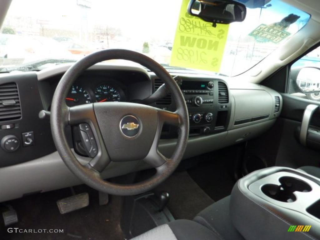 2008 Silverado 1500 LS Extended Cab 4x4 - Silver Birch Metallic / Dark Titanium photo #14