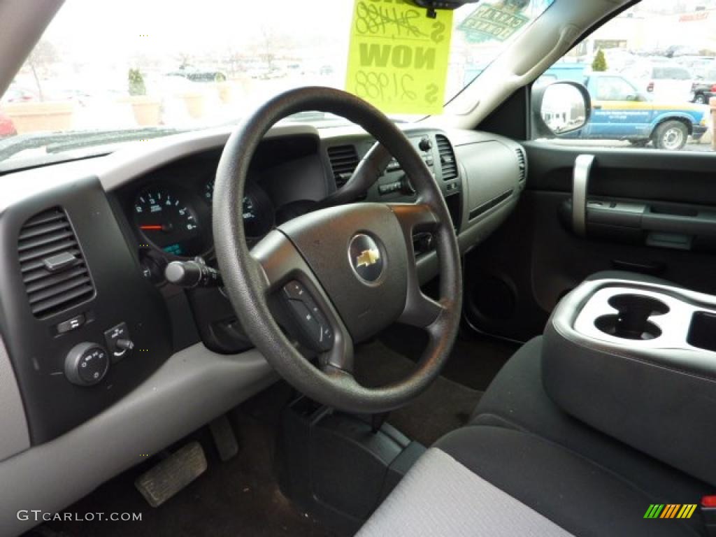 2008 Silverado 1500 LS Extended Cab 4x4 - Silver Birch Metallic / Dark Titanium photo #16