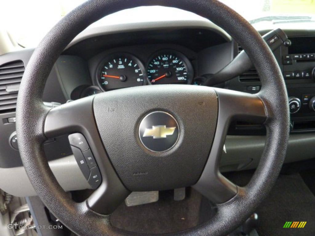 2008 Chevrolet Silverado 1500 LS Extended Cab 4x4 Dark Titanium Steering Wheel Photo #41152352