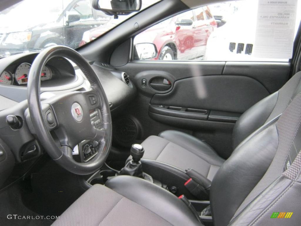 Black Interior 2006 Saturn ION Red Line Quad Coupe Photo #41152528