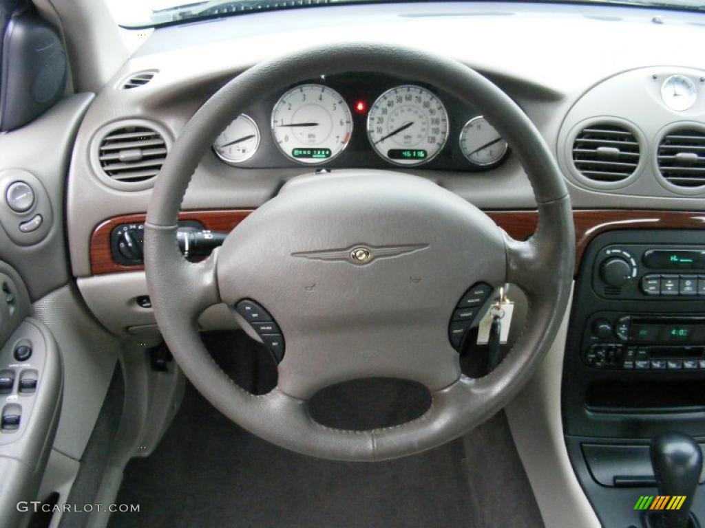 2002 Chrysler 300 M Sedan Light Taupe Steering Wheel Photo #41152740