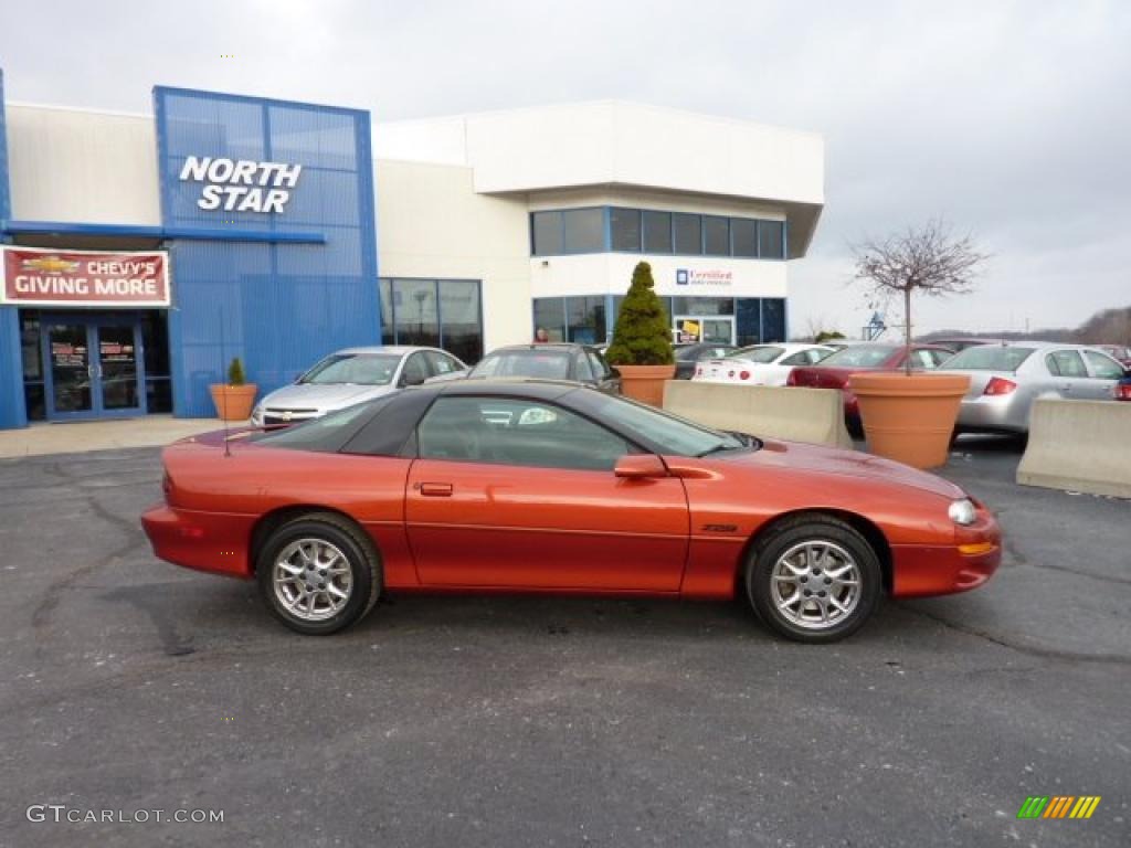 2002 Camaro Z28 Coupe - Sunset Orange Metallic / Ebony Black photo #2