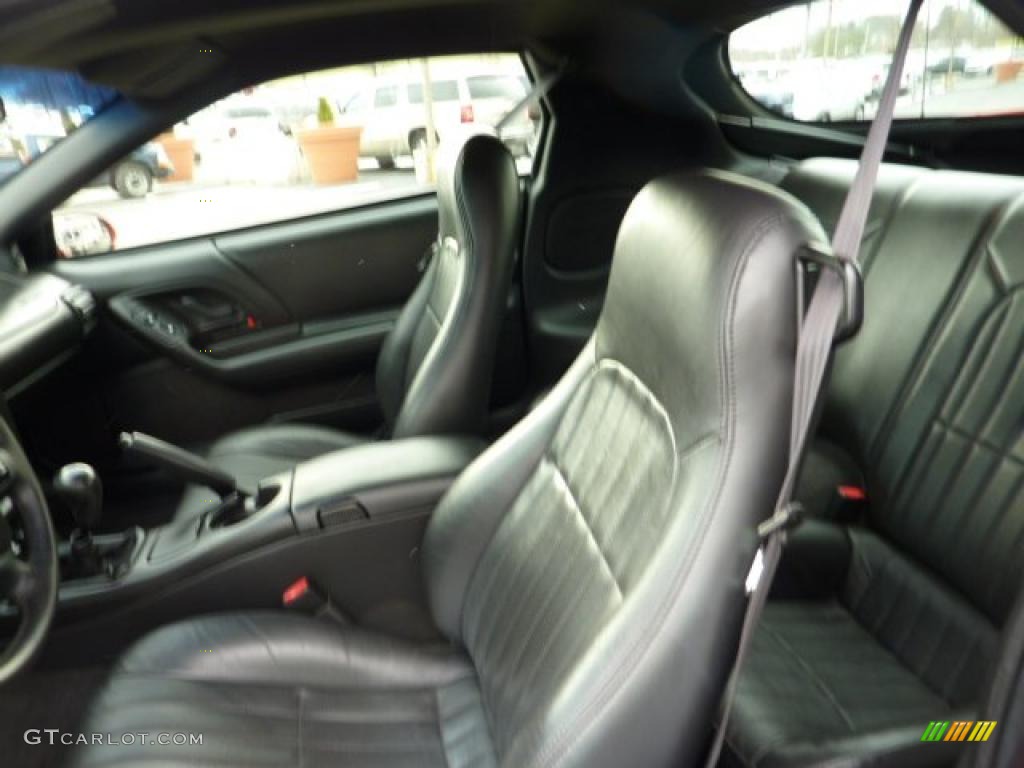 Ebony Black Interior 2002 Chevrolet Camaro Z28 Coupe Photo #41153676