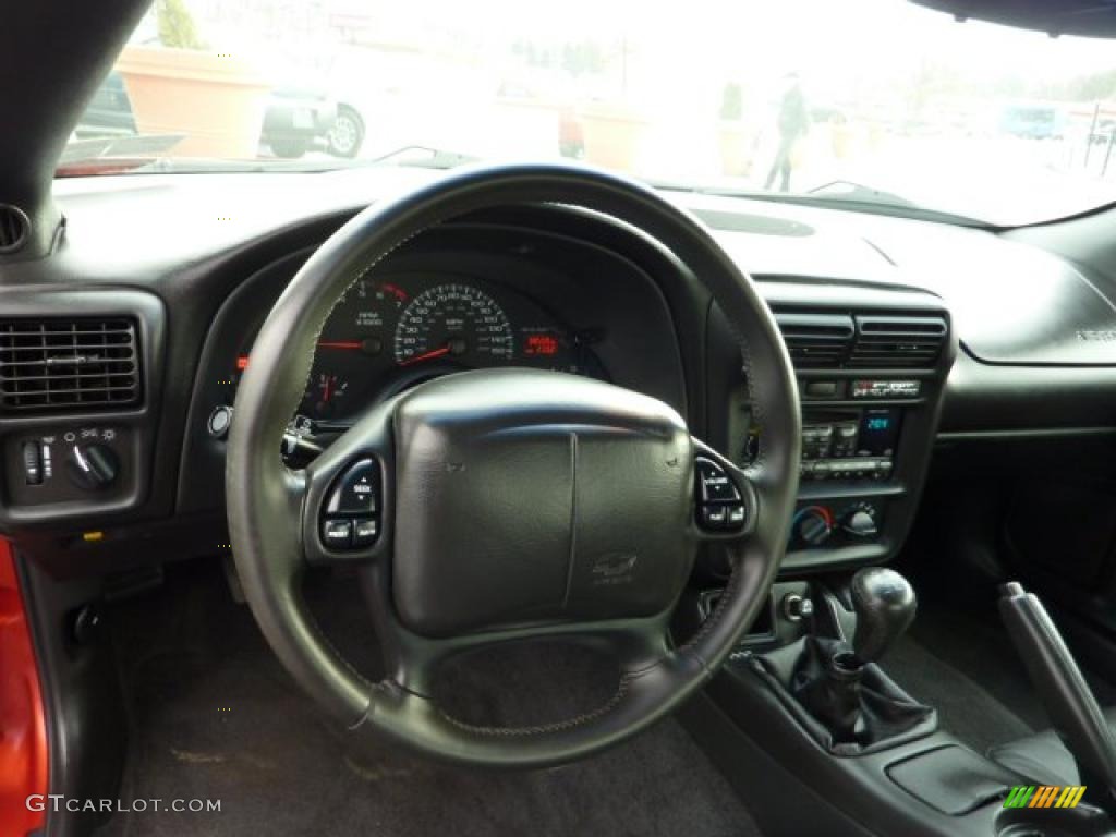2002 Chevrolet Camaro Z28 Coupe Ebony Black Dashboard Photo #41153756
