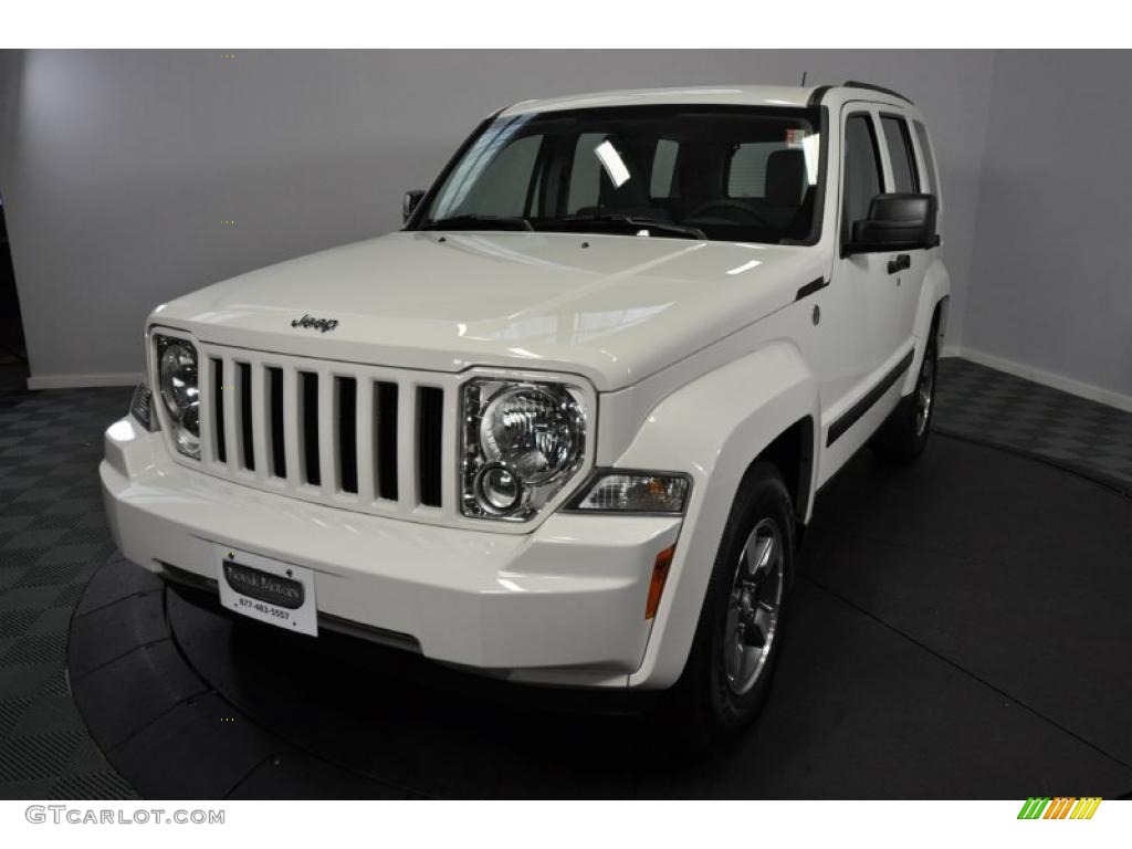 Stone White Jeep Liberty