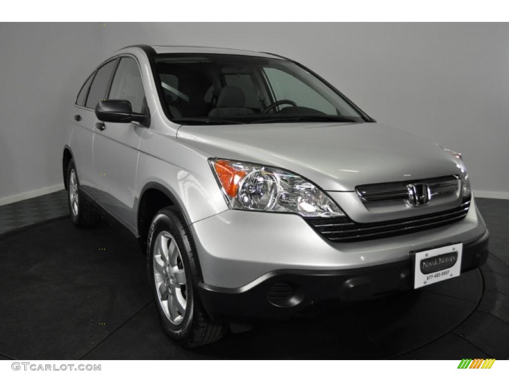 2009 CR-V EX 4WD - Alabaster Silver Metallic / Gray photo #7