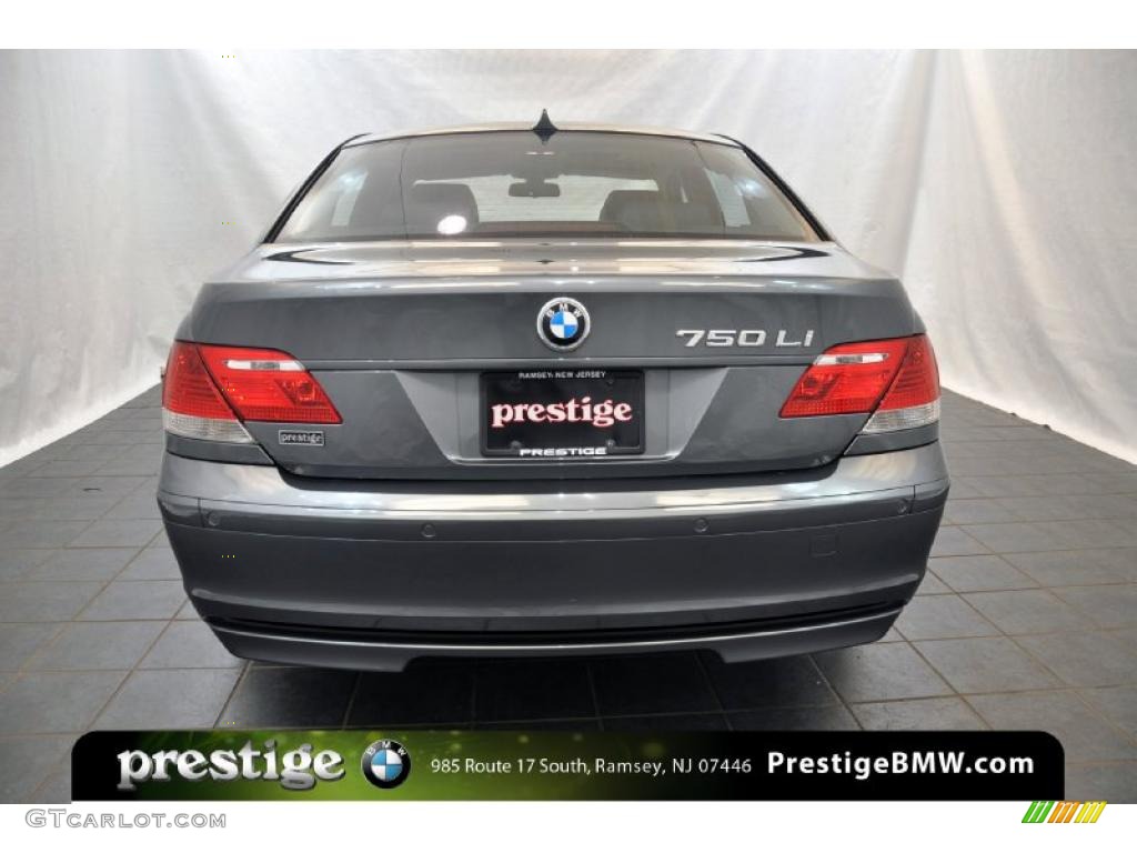 2007 7 Series 750Li Sedan - Sterling Grey Metallic / Black photo #3