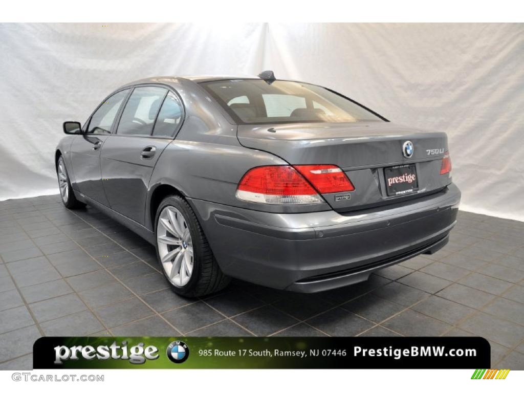 2007 7 Series 750Li Sedan - Sterling Grey Metallic / Black photo #4