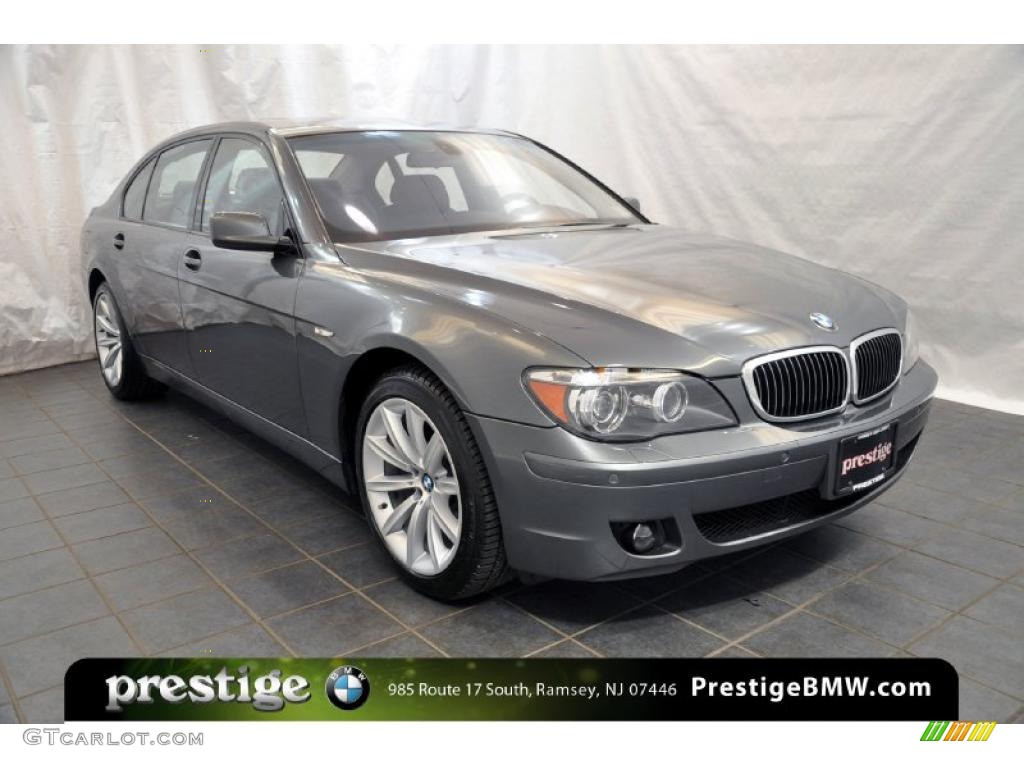 2007 7 Series 750Li Sedan - Sterling Grey Metallic / Black photo #7