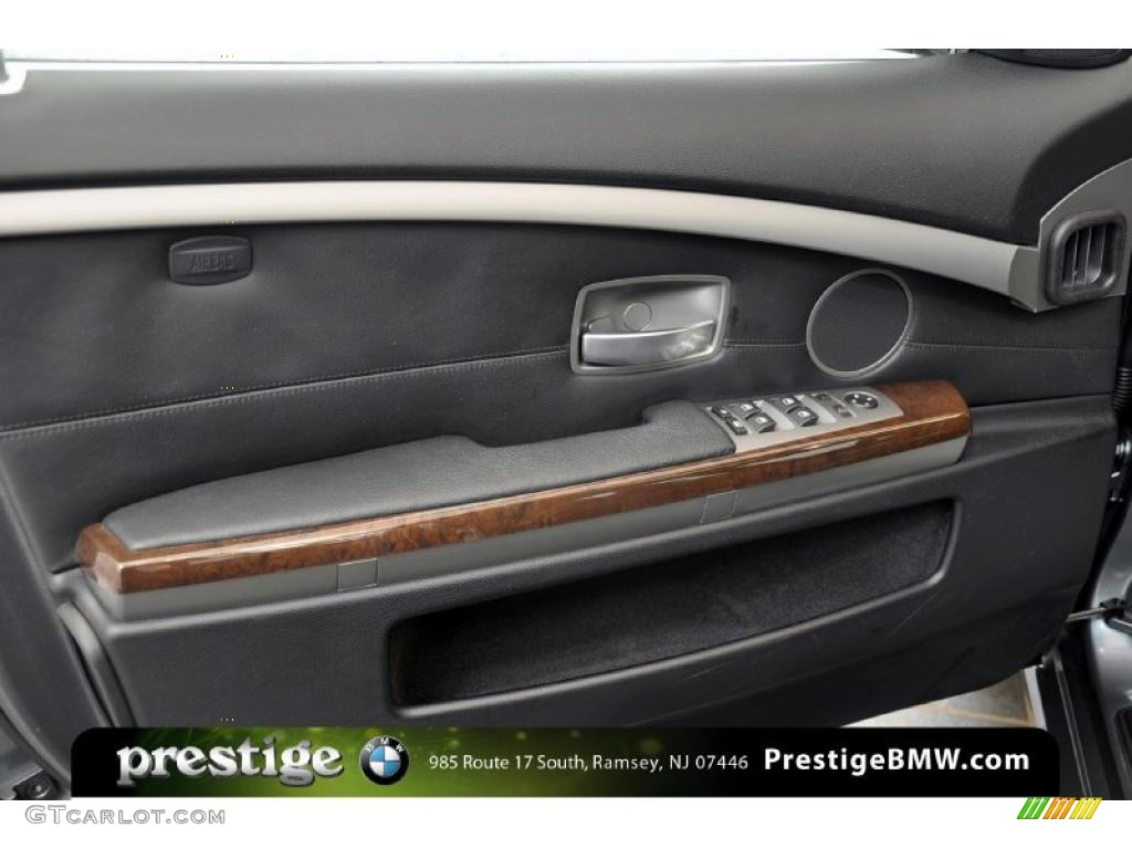 2007 7 Series 750Li Sedan - Sterling Grey Metallic / Black photo #9