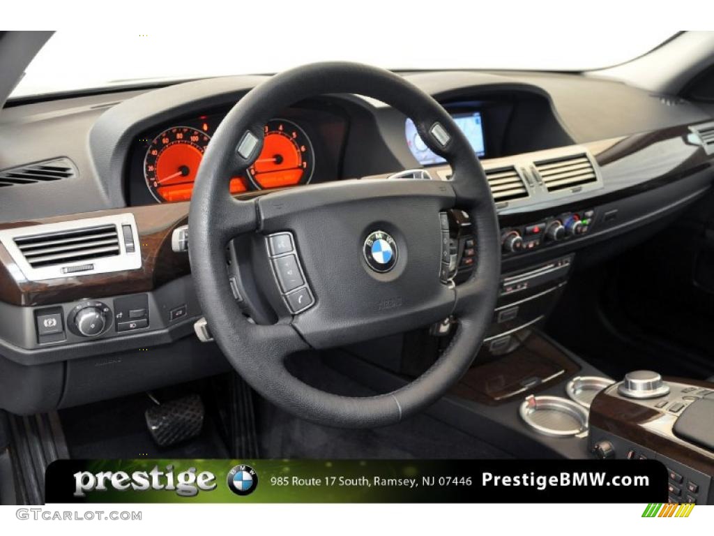 2007 7 Series 750Li Sedan - Sterling Grey Metallic / Black photo #14