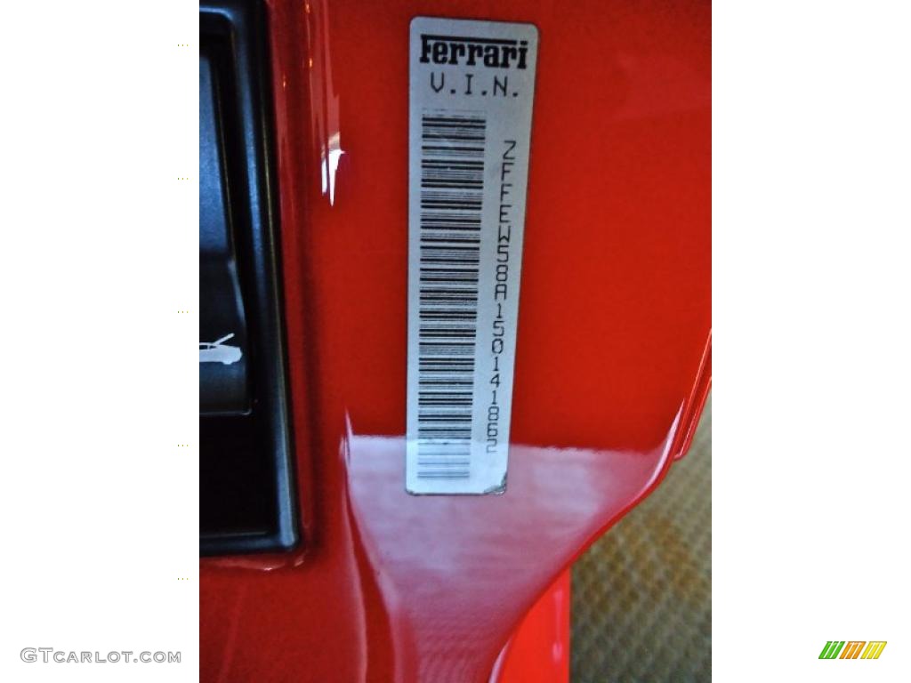 2005 Ferrari F430 Coupe F1 Info Tag Photo #41157424