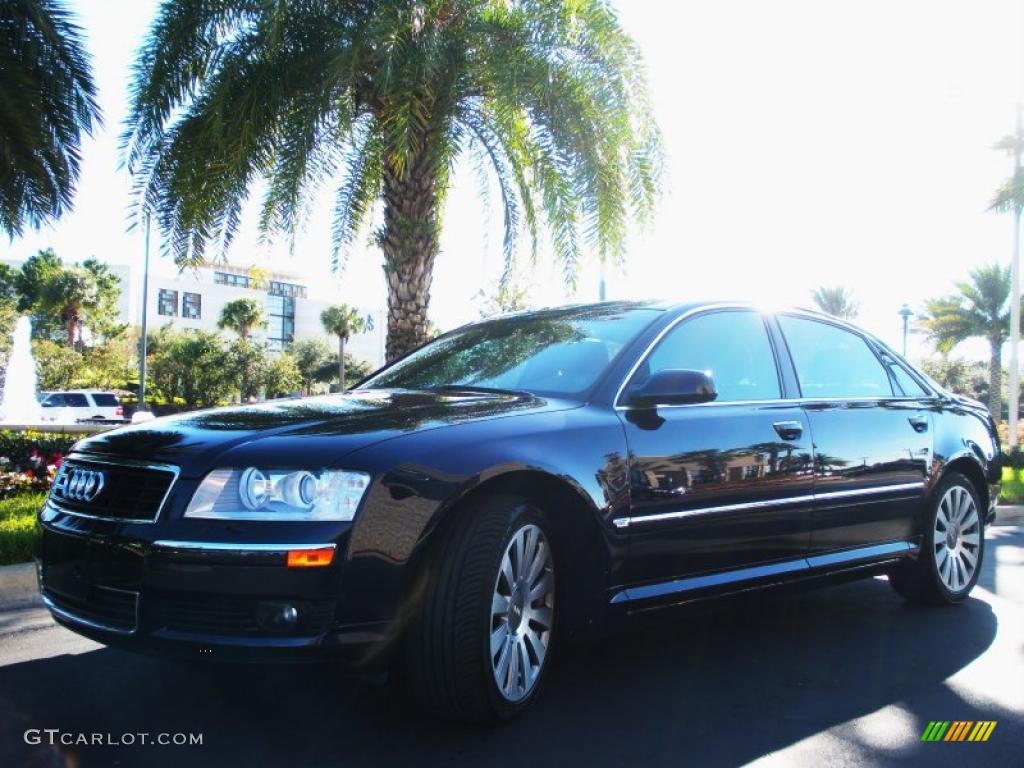 2005 A8 L 4.2 quattro - Night Blue Pearl / Beige/Cream photo #2