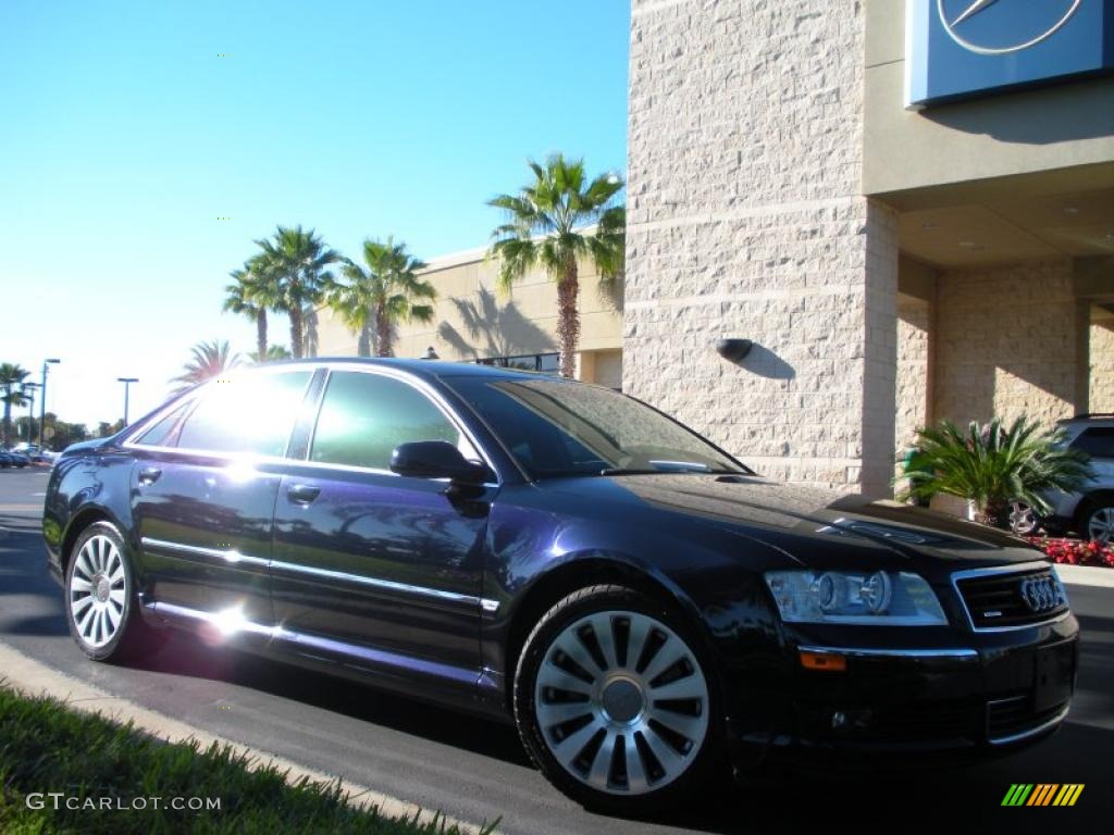 2005 A8 L 4.2 quattro - Night Blue Pearl / Beige/Cream photo #3