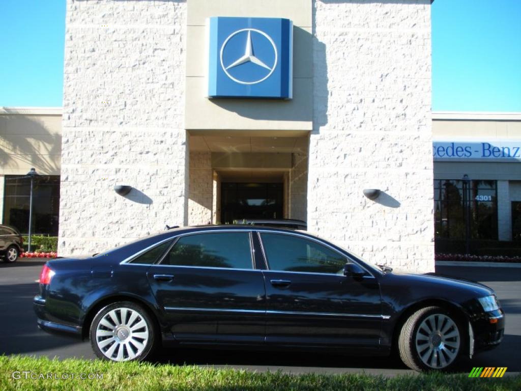 2005 A8 L 4.2 quattro - Night Blue Pearl / Beige/Cream photo #4