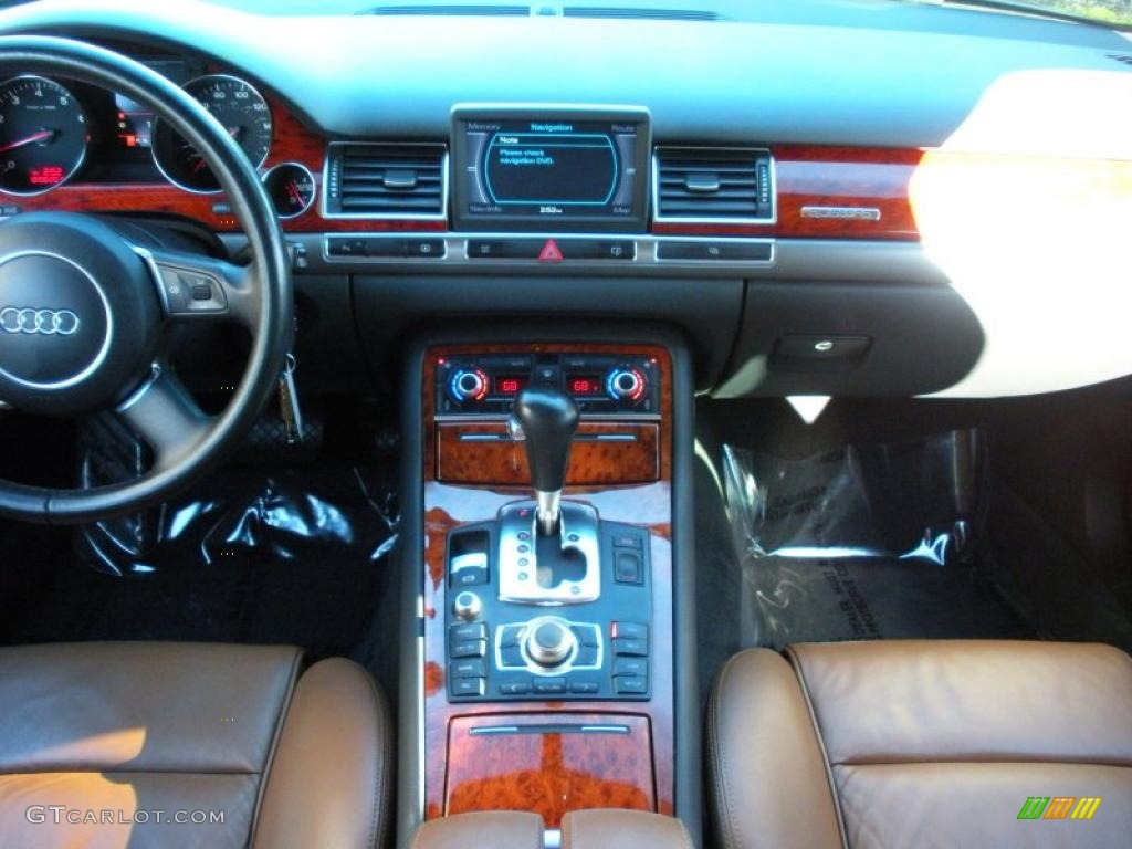 2005 Audi A8 L 4.2 quattro Beige/Cream Dashboard Photo #41159048