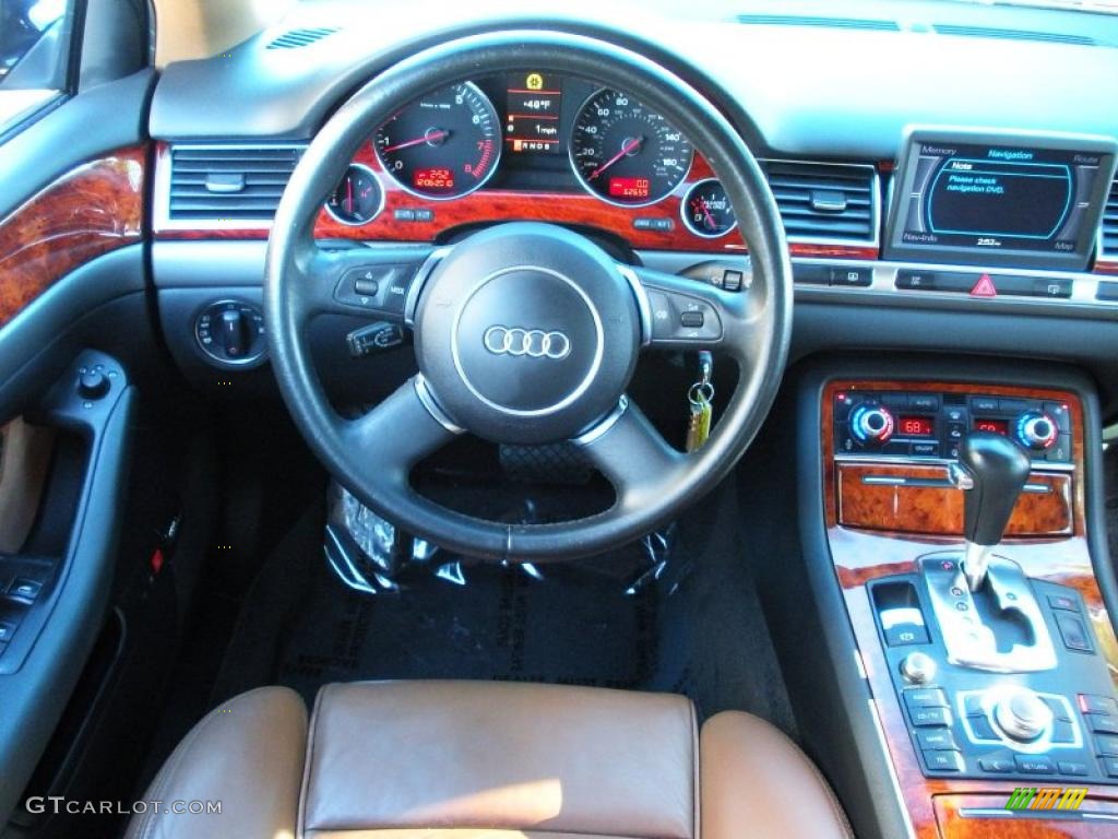 2005 A8 L 4.2 quattro - Night Blue Pearl / Beige/Cream photo #18