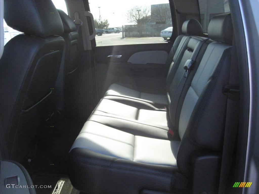 2011 Sierra 1500 SLT Crew Cab 4x4 - Pure Silver Metallic / Ebony photo #11