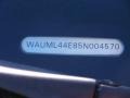 2005 Audi A8 L 4.2 quattro Info Tag
