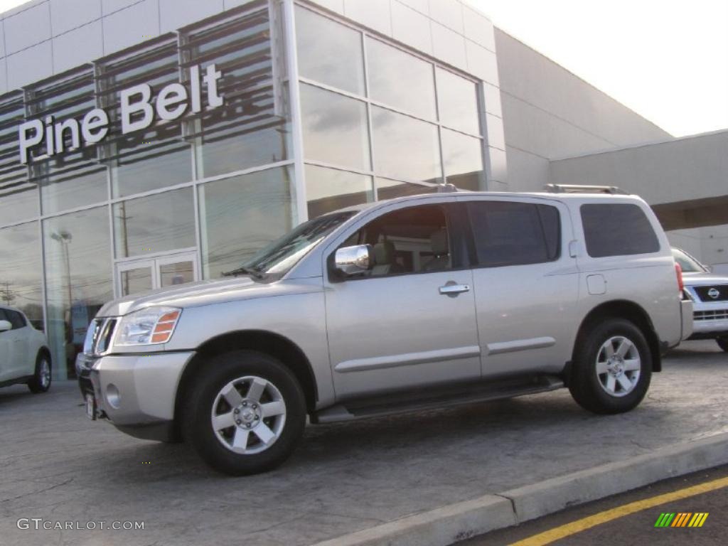 2004 Armada LE 4x4 - Silver Lightning Metallic / Steel/Titanium photo #1