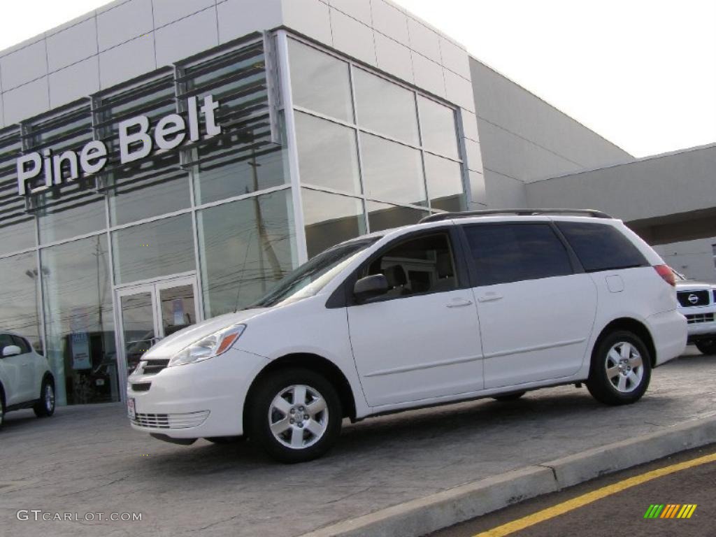 Natural White Toyota Sienna